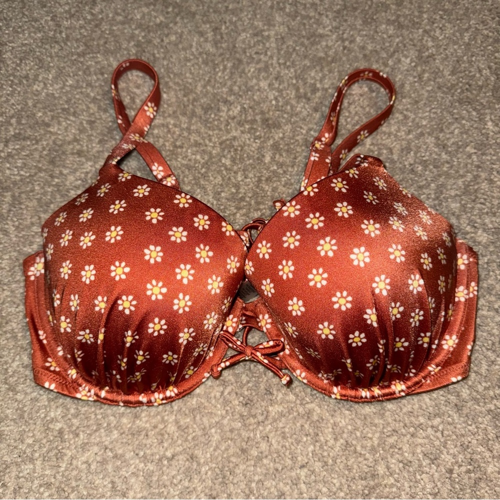 Orange Daisy Victoria’s Secret High Waist Bikini Set - Picture 5 of 10